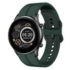 For Xiaomi Haylou RT2 LS10 22mm Loop Silicone Watch Band(Dark Green) - 1