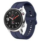 For Amazfit GTR 4 22mm  Loop Silicone Watch Band(Navy Blue) - 1