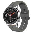 For Amazfit GTR 4 22mm  Loop Silicone Watch Band(Dark Grey) - 1