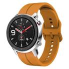 For Amazfit GTR 4 Pro 22mm  Loop Silicone Watch Band(Amber Yellow) - 1