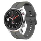 For Amazfit GTR 4 Pro 22mm  Loop Silicone Watch Band(Dark Grey) - 1