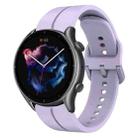 For Amazfit GTR 3 Pro 22mm  Loop Silicone Watch Band(Purple) - 1