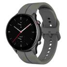 For Amazfit GTR 2e 22mm  Loop Silicone Watch Band(Dark Grey) - 1