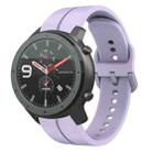 For Amazfit GTR 47mm 22mm  Loop Silicone Watch Band(Purple) - 1