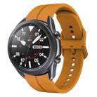 For Samsung Galaxy Watch3 45mm 22mm Loop Silicone Watch Band(Amber Yellow) - 1