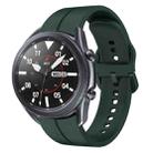 For Samsung Galaxy Watch3 45mm 22mm Loop Silicone Watch Band(Dark Green) - 1