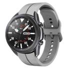 For Samsung Galaxy Watch3 45mm 22mm Loop Silicone Watch Band(Grey) - 1