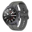 For Samsung Galaxy Watch3 45mm 22mm Loop Silicone Watch Band(Dark Grey) - 1