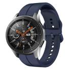 For Samsung Galaxy Watch 46mm 22mm Loop Silicone Watch Band(Navy Blue) - 1