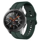 For Samsung Galaxy Watch 46mm 22mm Loop Silicone Watch Band(Dark Green) - 1
