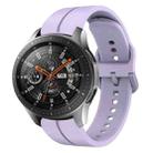 For Samsung Galaxy Watch 46mm 22mm Loop Silicone Watch Band(Purple) - 1