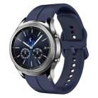 For Samsung Gear S3 Classic 22mm Loop Silicone Watch Band(Navy Blue) - 1