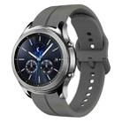 For Samsung Gear S3 Classic 22mm Loop Silicone Watch Band(Dark Grey) - 1