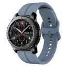 For Samsung Gear S3 Frontier 22mm Loop Silicone Watch Band(Blue) - 1