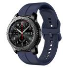 For Samsung Gear S3 Frontier 22mm Loop Silicone Watch Band(Navy Blue) - 1