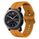 For Samsung Gear S3 Frontier 22mm Loop Silicone Watch Band(Amber Yellow) - 1