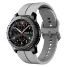 For Samsung Gear S3 Frontier 22mm Loop Silicone Watch Band(Grey) - 1