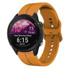 For Garmin Forerunner255 22mm Loop Silicone Watch Band(Amber Yellow) - 1