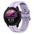 For Garmin Forerunner255 22mm Loop Silicone Watch Band(Purple) - 1