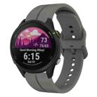 For Garmin Forerunner 255 Music 22mm Loop Silicone Watch Band(Dark Grey) - 1