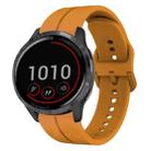 For Garmin Vivoactive4 22mm Loop Silicone Watch Band(Amber Yellow) - 1