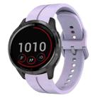 For Garmin Vivoactive4 22mm Loop Silicone Watch Band(Purple) - 1