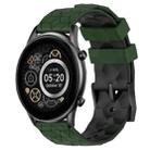 For Xiaomi Haylou RT2 LS10 22mm Football Pattern Two-Color Silicone Watch Band(Armygreen+Black) - 1