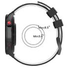 For Xiaomi Haylou RS4 LS12 22mm Football Pattern Two-Color Silicone Watch Band(Black+Red) - 7