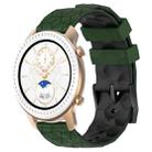 For Amazfit GTR 42MM 20mm Football Texture Two-Color Silicone Watch Band(Armygreen+Black) - 1