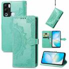 For Infinix Hot 12i Mandala Flower Embossed Leather Phone Case(Green) - 1