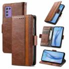 For ZTE Libero 5G III CaseNeo Splicing Dual Magnetic Buckle Leather Phone Case(Brown) - 1