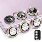 For Samsung Galaxy S23 5G / S23+ 5G ENKAY 9H Rear Camera Lens Glitter Aluminium Alloy Ring Tempered Glass Film(Colorful) - 1