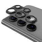 For Samsung Galaxy S22 Ultra ENKAY 9H Rear Camera Lens Aluminium Alloy Tempered Glass Film(Black) - 1