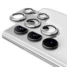 For Samsung Galaxy S22 Ultra ENKAY 9H Rear Camera Lens Aluminium Alloy Tempered Glass Film(Silver) - 1