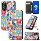 For Asus Zenfone 9 CaseNeo Colorful Magnetic Leather Phone Case(Magic Space) - 1