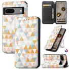 For Google Pixel 7A CaseNeo Colorful Magnetic Leather Phone Case(Rhombus) - 1