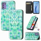 For ZTE Libero 5G III CaseNeo Colorful Magnetic Leather Phone Case(Emerald) - 1