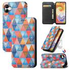 For Samsung Galaxy A04 CaseNeo Colorful Magnetic Leather Phone Case(Rhombus Mandala) - 1