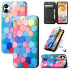For Samsung Galaxy A04 CaseNeo Colorful Magnetic Leather Phone Case(Colorful Cube) - 1