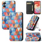 For Samsung Galaxy A04E CaseNeo Colorful Magnetic Leather Phone Case(Rhombus Mandala) - 1