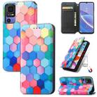 For TCL 40 SE CaseNeo Colorful Magnetic Leather Phone Case(Colorful Cube) - 1