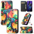For Tecno Pova 3 CaseNeo Colorful Magnetic Leather Phone Case(Colorful Cloud) - 1