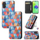 For Tecno Spark 9 Pro CaseNeo Colorful Magnetic Leather Phone Case(Rhombus Mandala) - 1