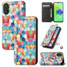 For Tecno Spark 9 Pro CaseNeo Colorful Magnetic Leather Phone Case(Magic Space) - 1