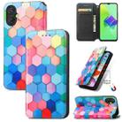 For Tecno Spark 9 Pro CaseNeo Colorful Magnetic Leather Phone Case(Colorful Cube) - 1