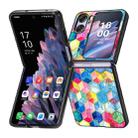 For OPPO Find N2 Flip Colored Drawing Leather Skin Back Cover Phone Case(Magic Space) - 1