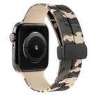 Magnetic Clasp Camouflage Silicone Watch Band For Apple Watch Series 8&7 45mm / SE 2&6&SE&5&4 44mm / 3&2&1 42mm(Camouflage Khaki) - 1