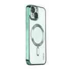 For iPhone 13 ENKAY Electroplated MagSafe Shockproof TPU Phone Case with Lens Film(Green) - 1