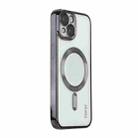 For iPhone 14 ENKAY Electroplated MagSafe Shockproof TPU Phone Case with Lens Film(Black) - 1