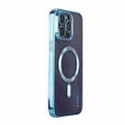 For iPhone 13 Pro ENKAY Electroplated MagSafe Shockproof TPU Phone Case with Lens Film(Dark Blue) - 1